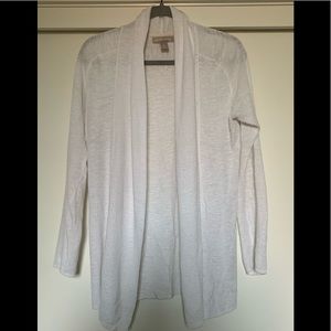 Banana republic linen/ rayon open front cardigan
